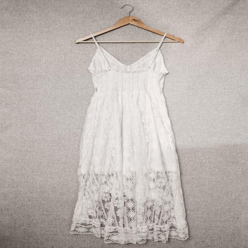 Vestido Midi Mullet Renda e Babados