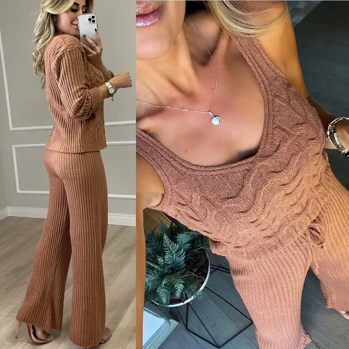 CONJUNTO TRICÔ 3 PEÇAS