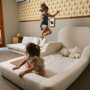 Cama Montessoriana Solteiro - Linho | Little Duck