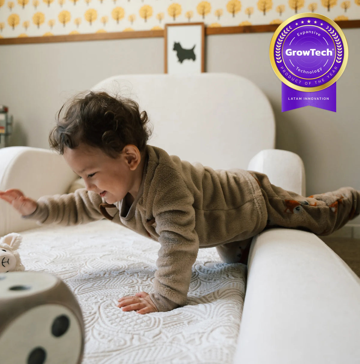 Cama Montessoriana Solteiro - Linho | Little Duck
