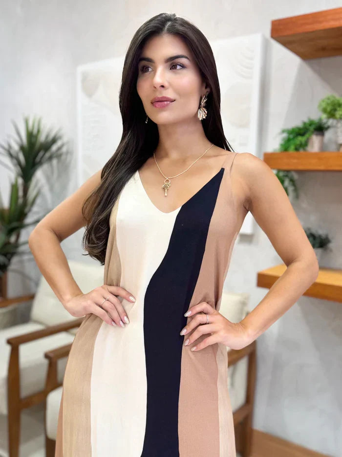 Vestido Longo Heloise Listras (COD 1036)