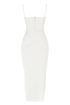 Vestido Midi Jade Branco